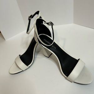 Madden Girl white sandals, size 8.5M